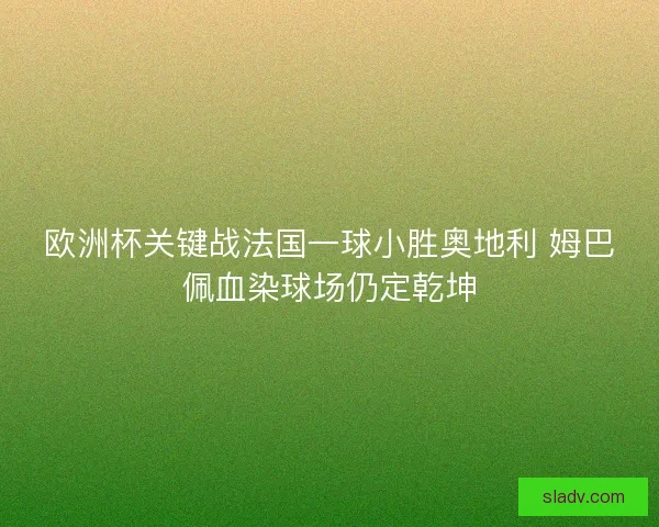 欧洲杯关键战法国一球小胜奥地利 姆巴佩血染球场仍定乾坤